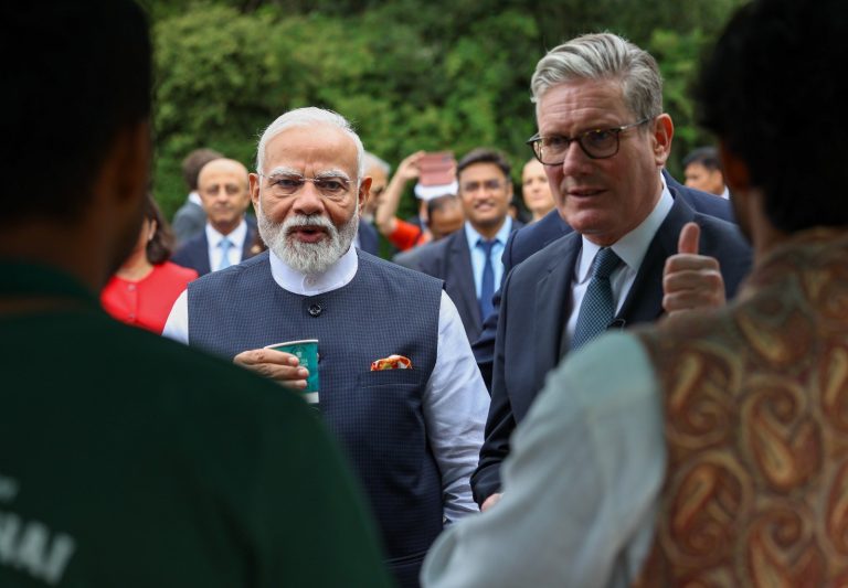 UK PM Keir Starmer meets Indian PM Narendra Modi in Mumbai