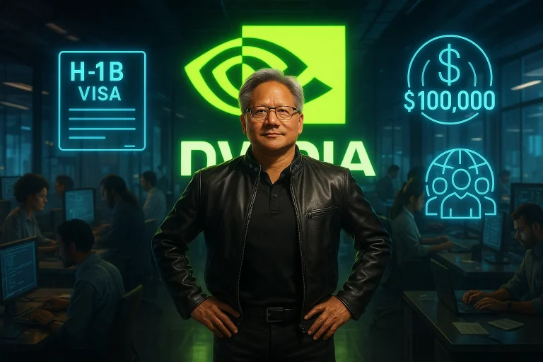 Nvidia pushes back on H-1B visa fee hike: CEO Huang vows to cover $100K fee
