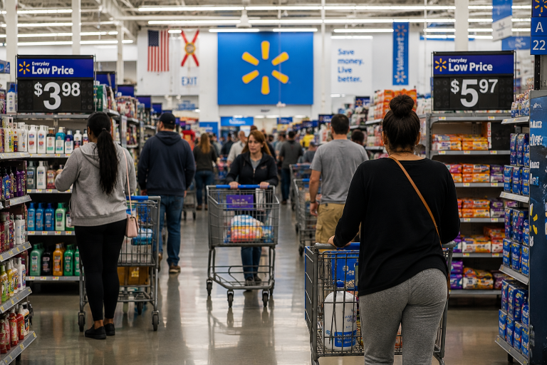 Walmart stock falls as retail giant warns on profit outlook